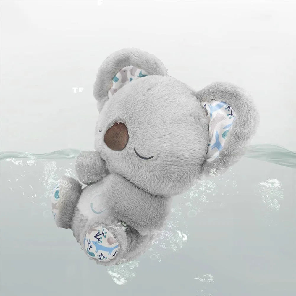 Kawaii Koala Soothing Musical Plush Toy Baby Sleeping Companion Sound and Light Doll Breathing Motion Koala Bear Toys Gifts